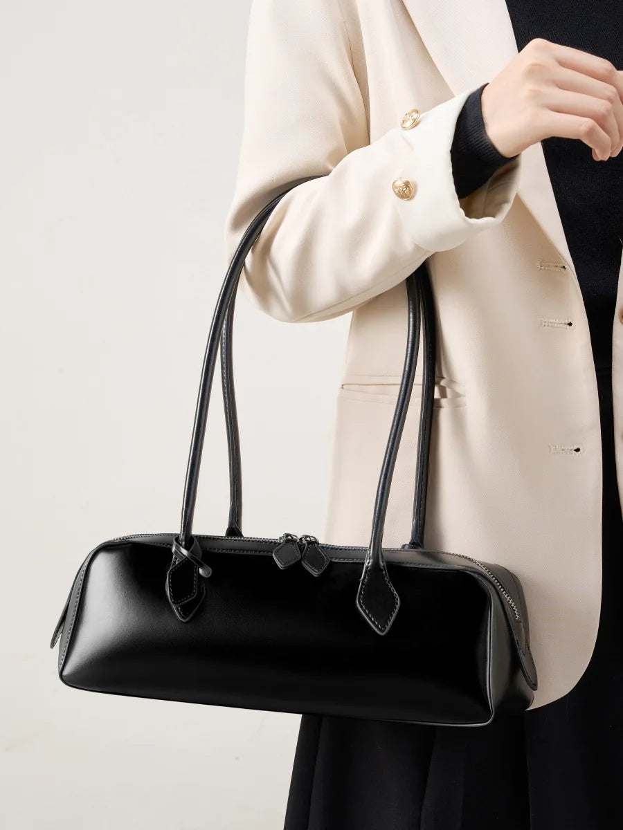 Sloane Dome Handle Leather Bag
