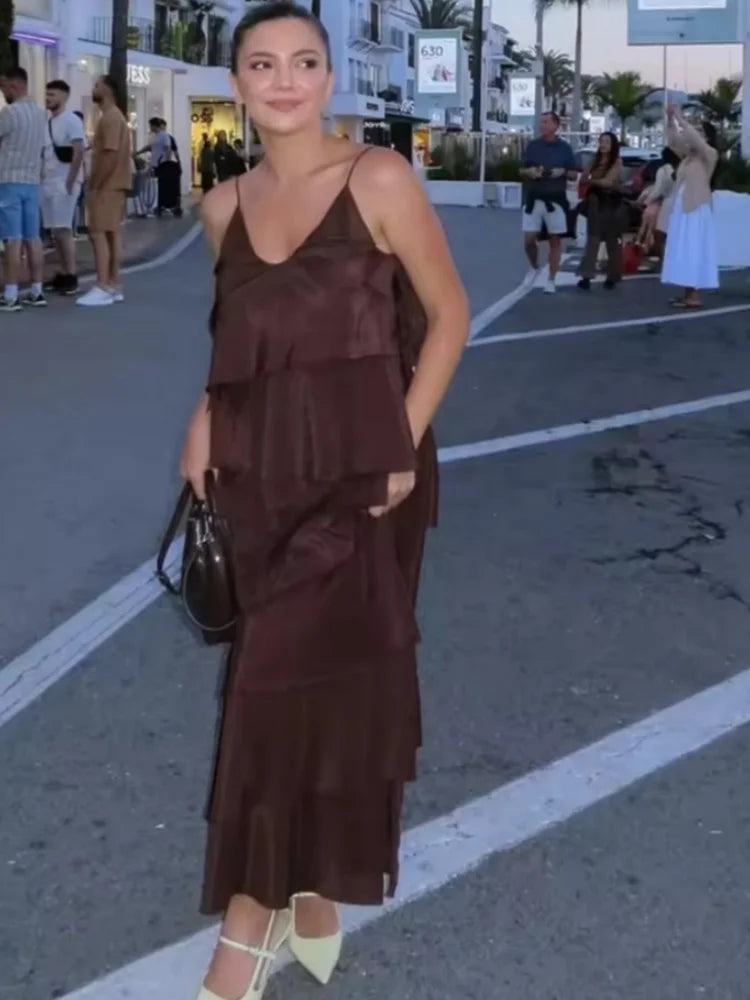 Aria Tiered Spaghetti Strap Dress