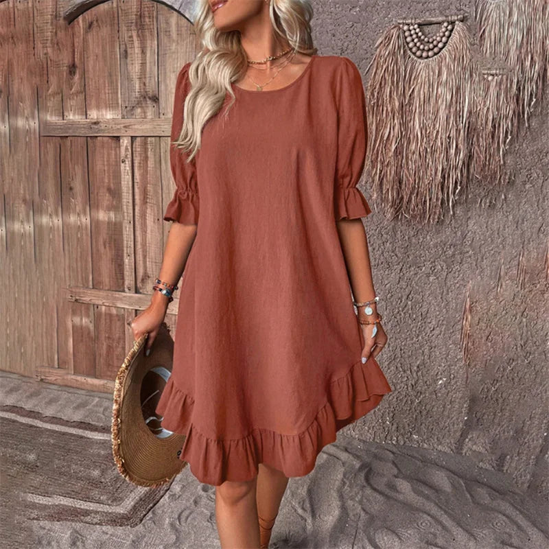 Chloe Ruffle Hem Dress