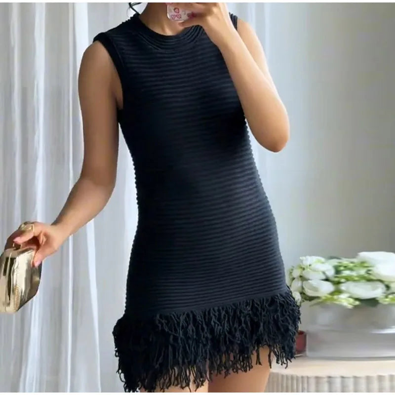 Aurelia Fringe Hem Dress