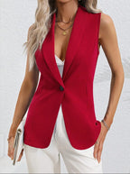Isabelle Sleeveless Suit Blazer