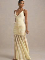 Marivelle V-Neck Ruched Dress