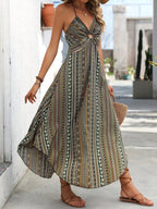 Sofia Chic Boho Halter Dress