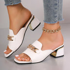 Valencia Soft Gold Heel Sandal