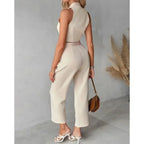 Elodie Apricot Tailored Two-Piece Set