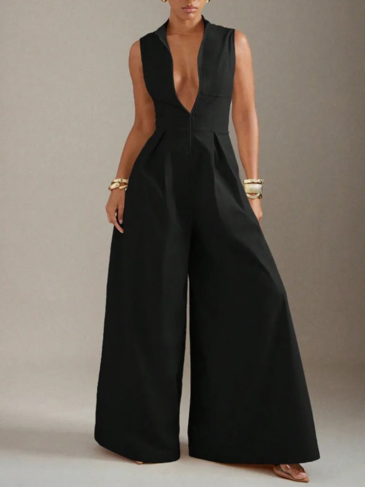 Selene Structured Zip Jumpsuit