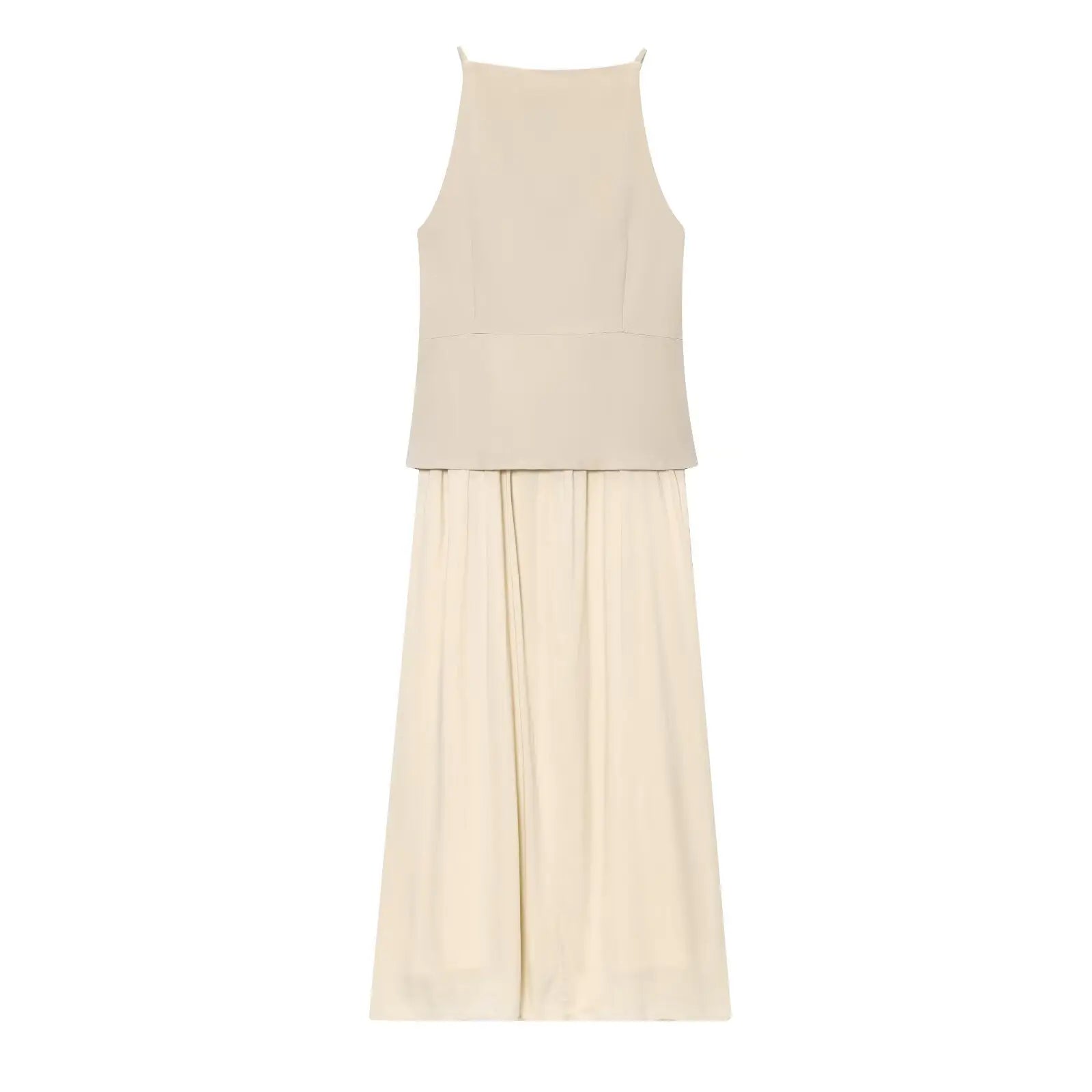 Eva Chic Pleated Midi Dress