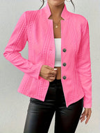 Amelia Textured Cable Knit Blazer