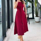 Evelisse Buttoned Long Dress