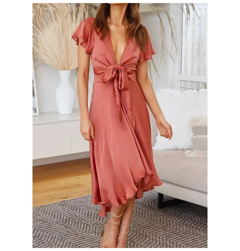Isabella Soft Wrap Dress
