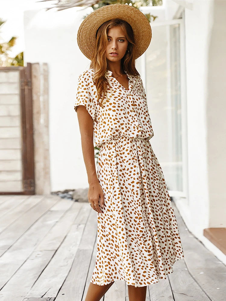 Lorena Waist-Tie Summer Dress