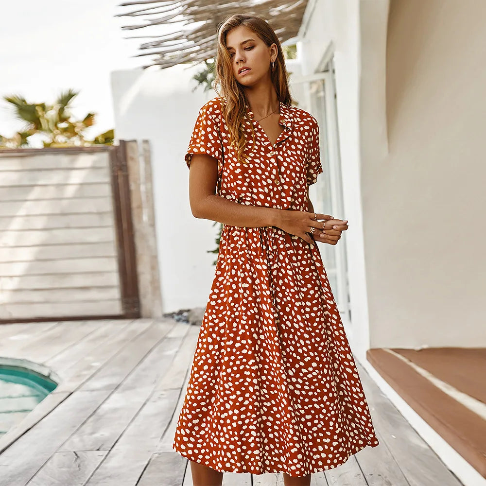 Lorena Waist-Tie Summer Dress
