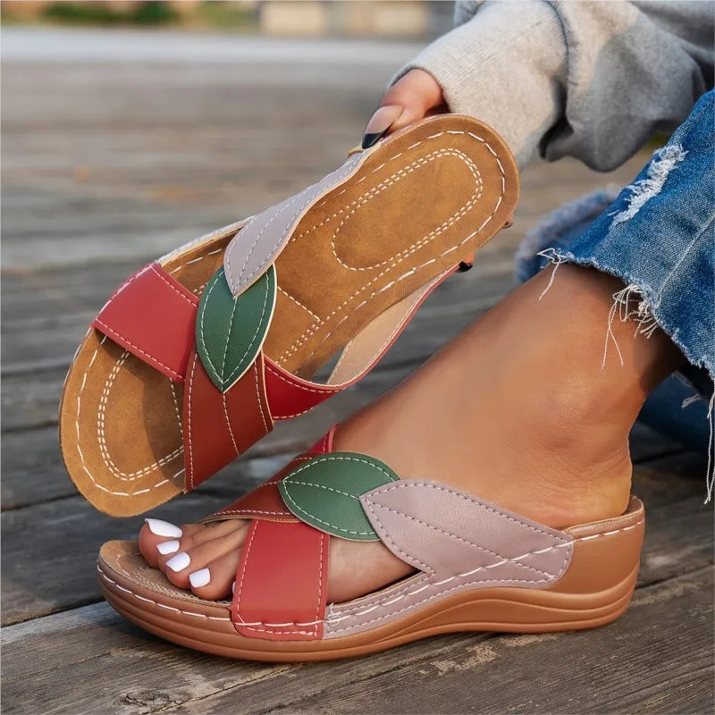 Chloe Comfort Patchwork Slide