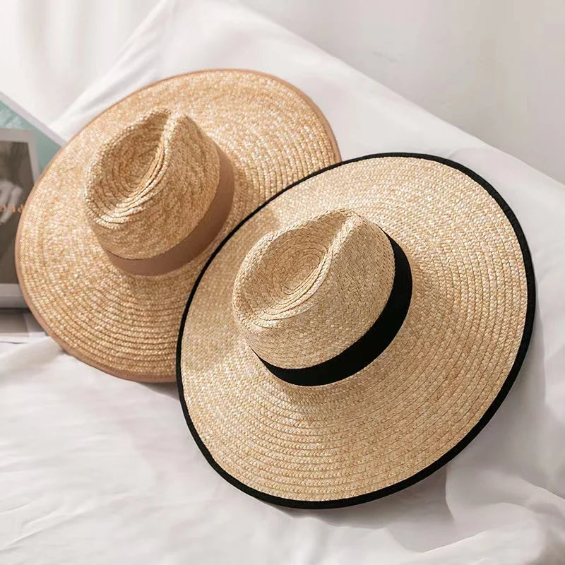 Diana Belted Straw Sun Hat