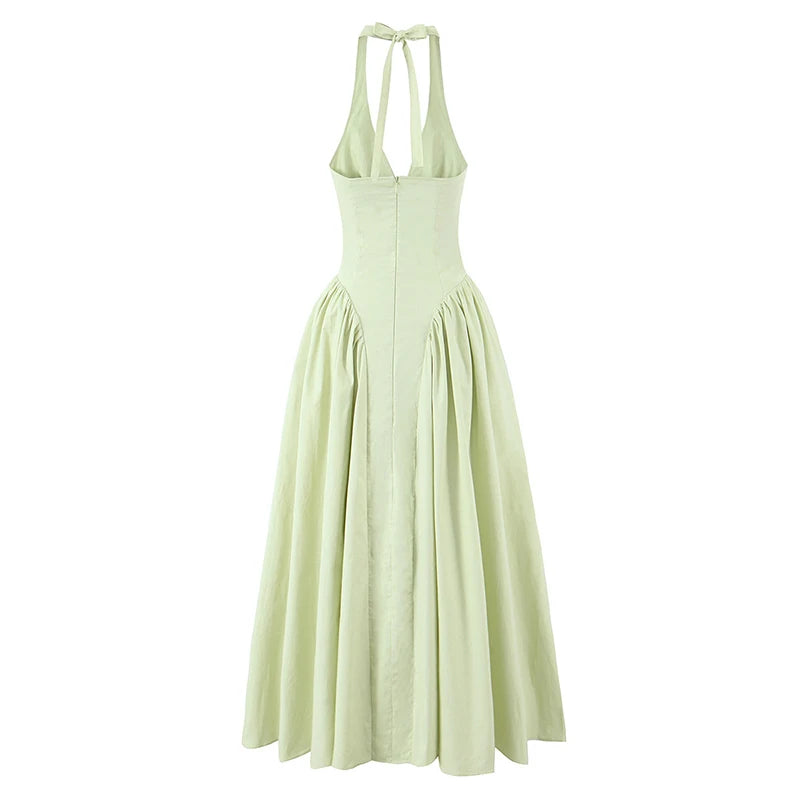Sienna Halter A-Line Midi Dress