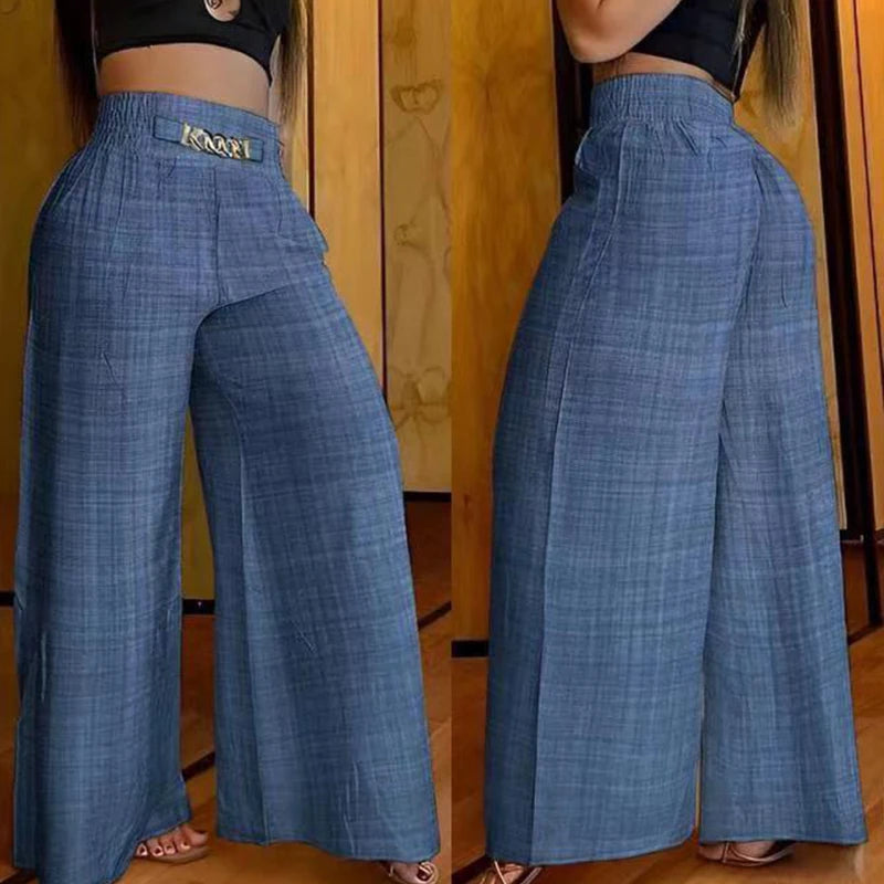 Lydia High Waist Wide-Leg Trousers