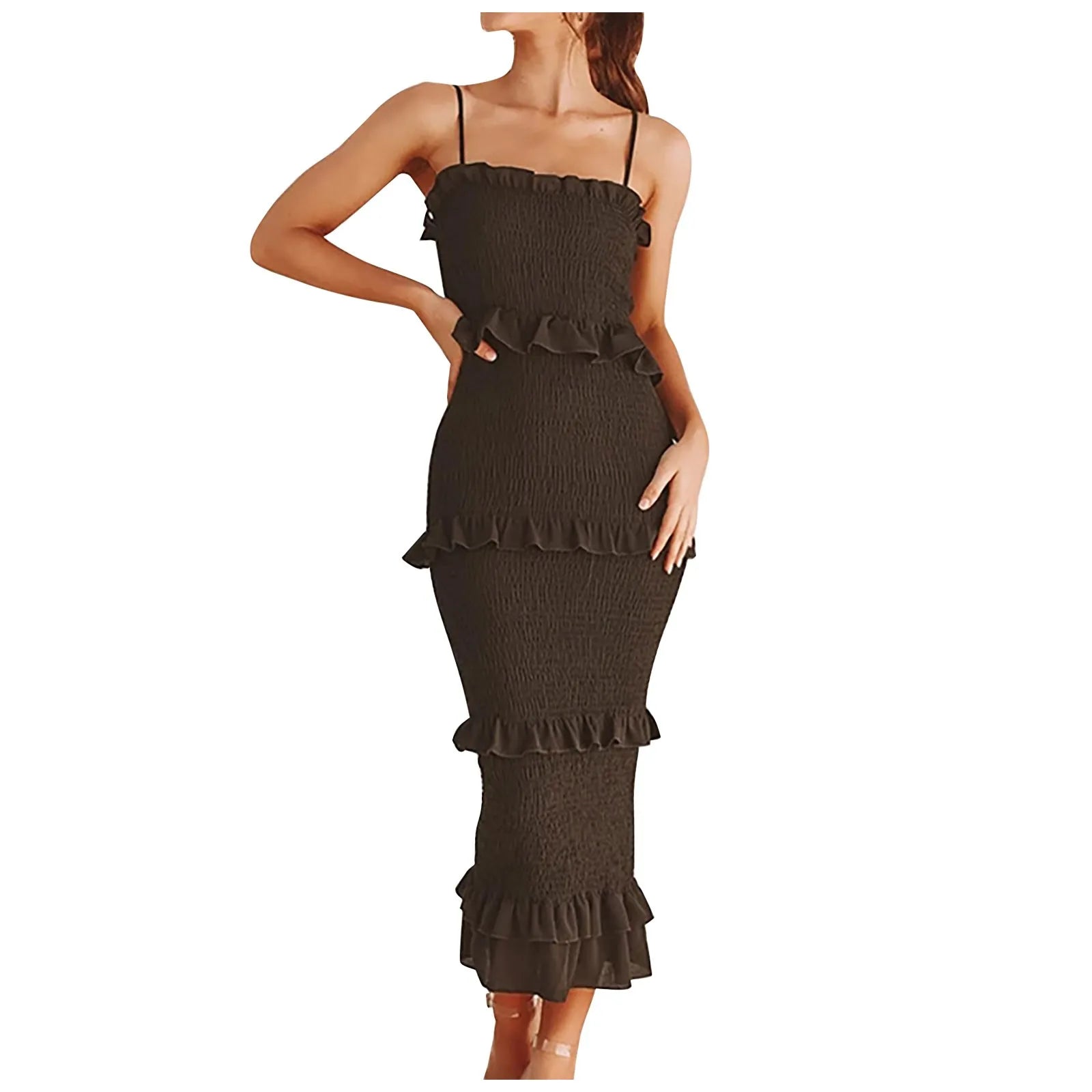 Delphine Layered Trim Dress