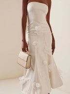 Marivelle Floral White Dress