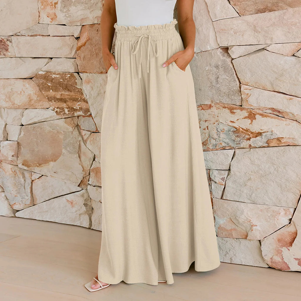 Miranda Luxe Wide-Leg Resort Pants