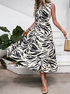 Zara Wild Print Midi Dress
