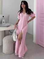 Selene Patchwork Cardigan Dress
