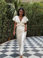Elowen Floral Ruffle Maxi Dress