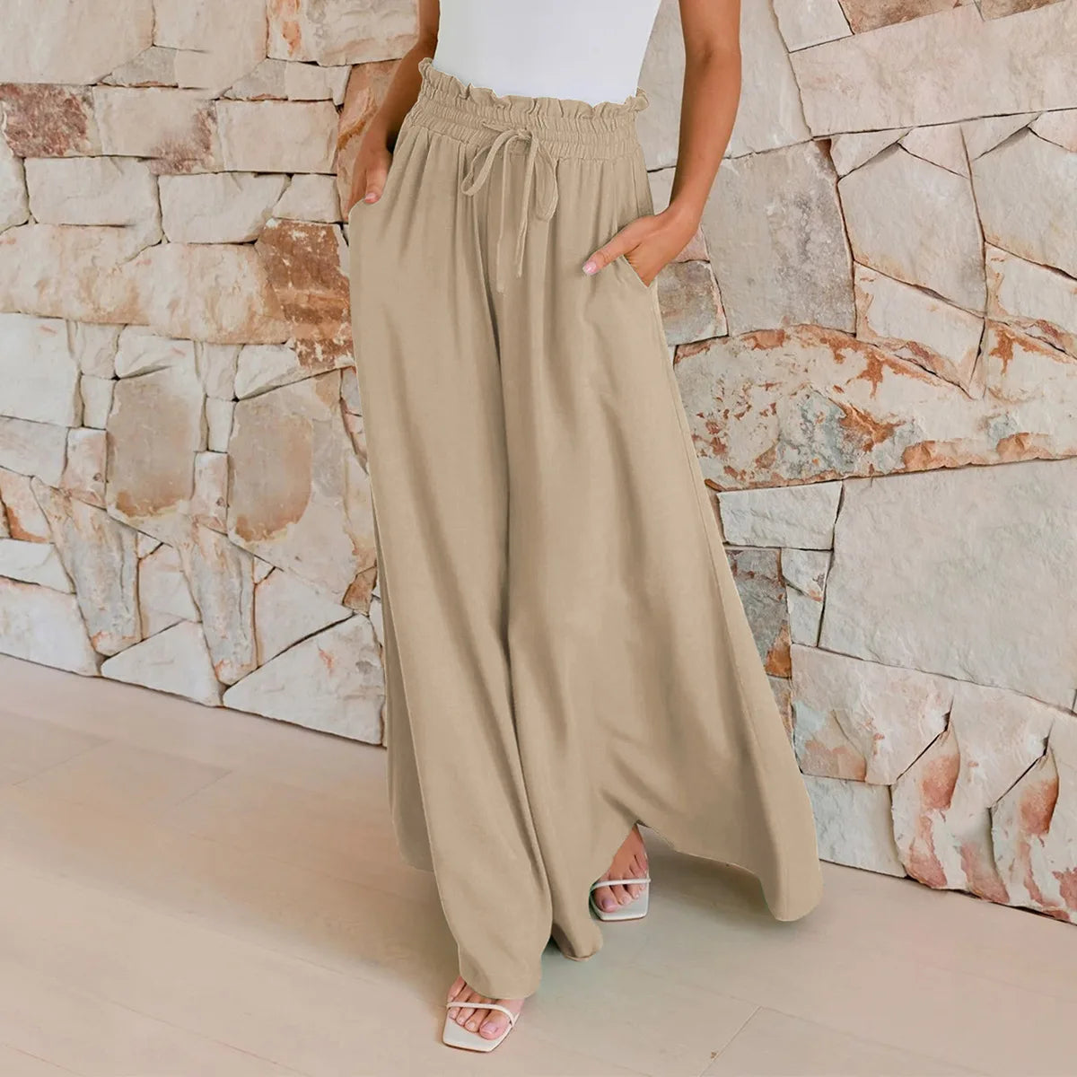 Miranda Luxe Wide-Leg Resort Pants