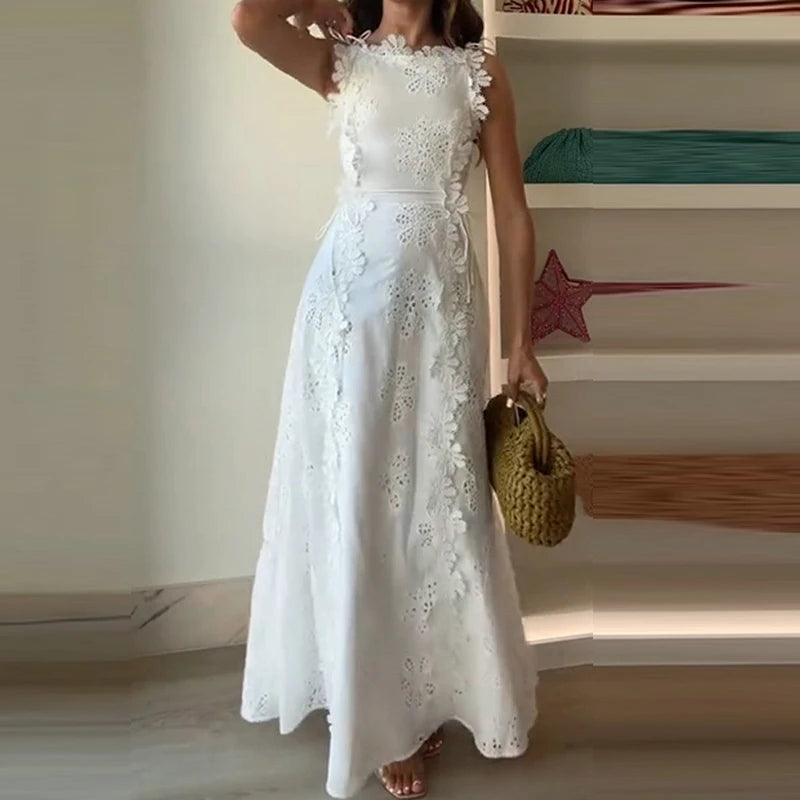 Odette Hollow Out Evening Dress
