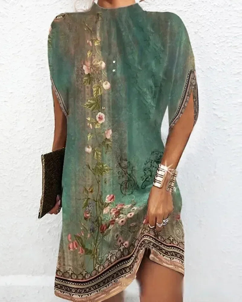 Lila Elegance Shift Dress