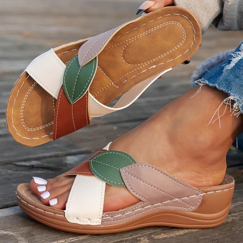 Chloe Comfort Patchwork Slide
