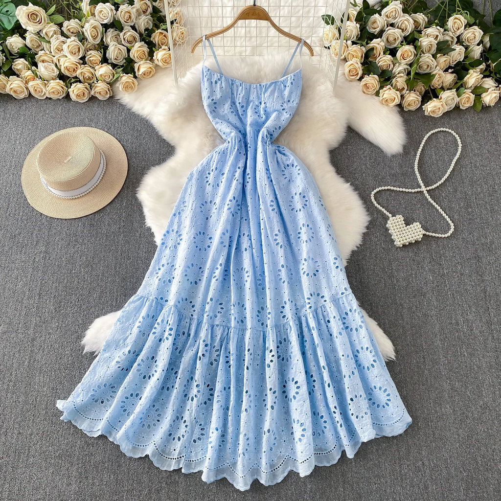 Isla Boho Embroidered Maxi Dress