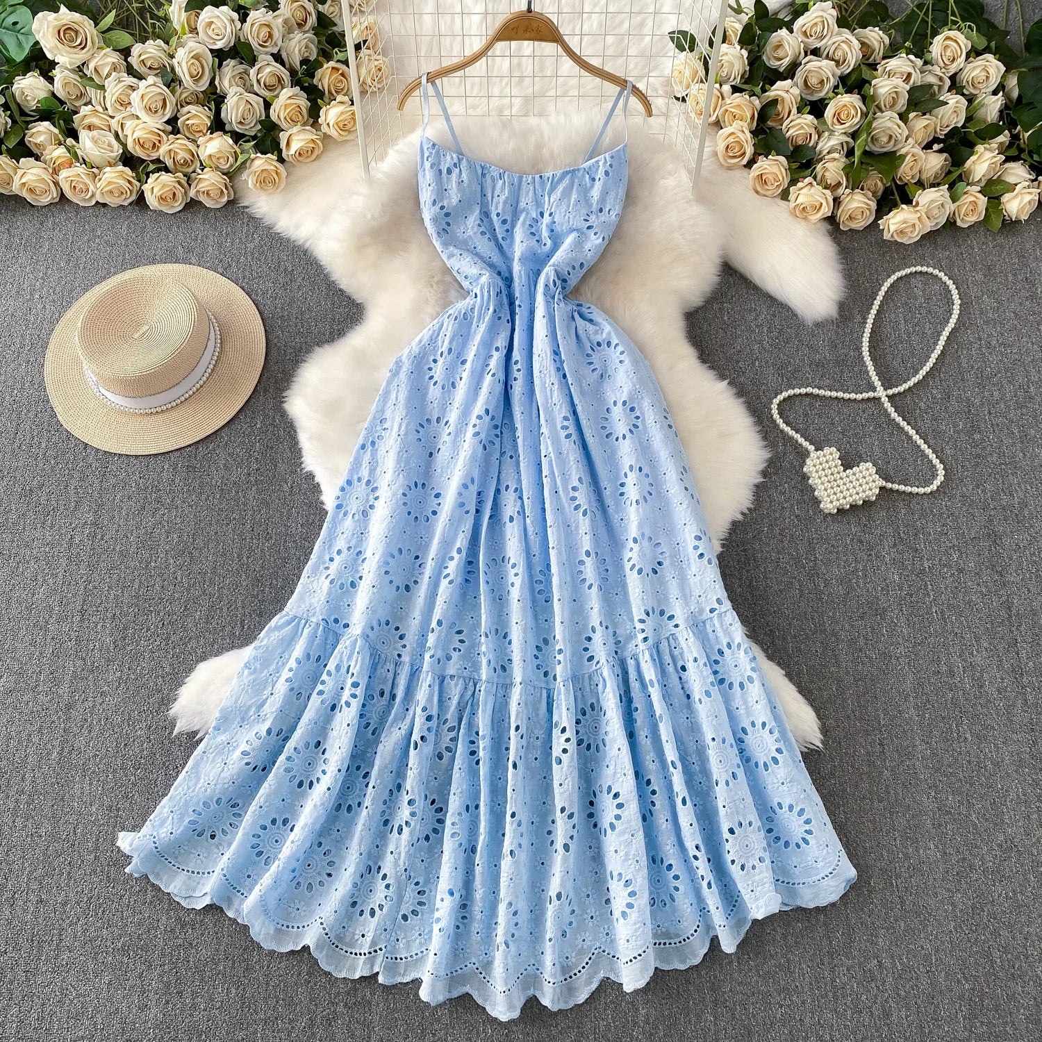 Isla Boho Embroidered Maxi Dress