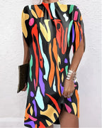 Lila Elegance Shift Dress