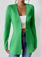 Isla One-Button Slim Blazer
