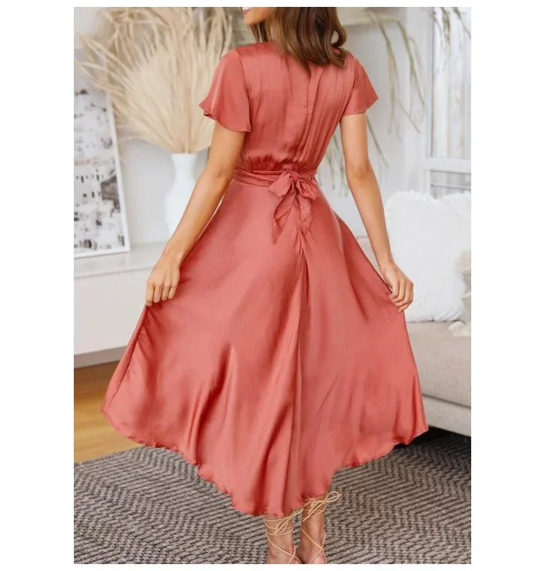 Isabella Soft Wrap Dress
