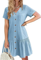 Ivy Cotton Button Dress