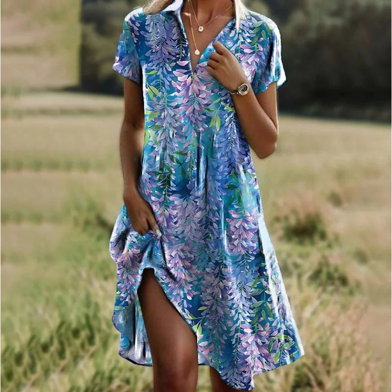 Lila Spring Blossom Dress