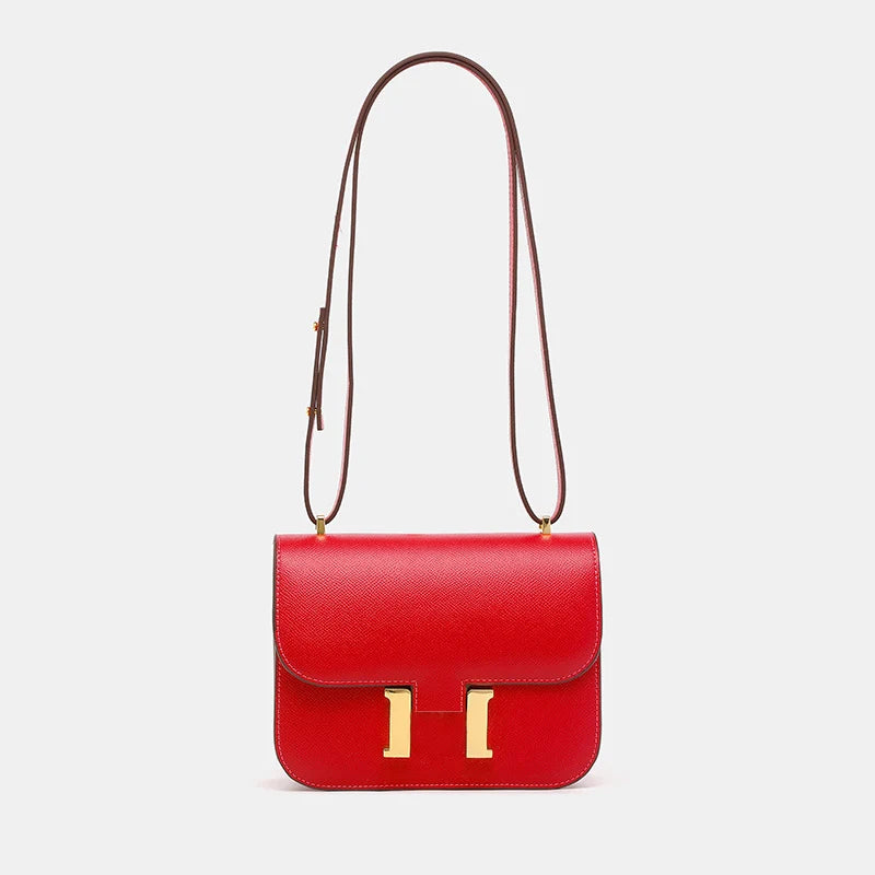 Olivia Polished Buckle Flap Bag