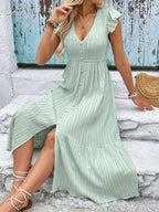 Amara Chic V-Neck Dress