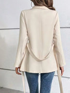 Camille Tie-Waist Peplum Blazer