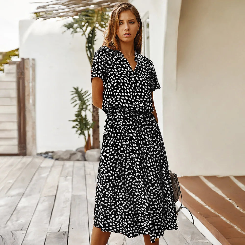 Lorena Waist-Tie Summer Dress