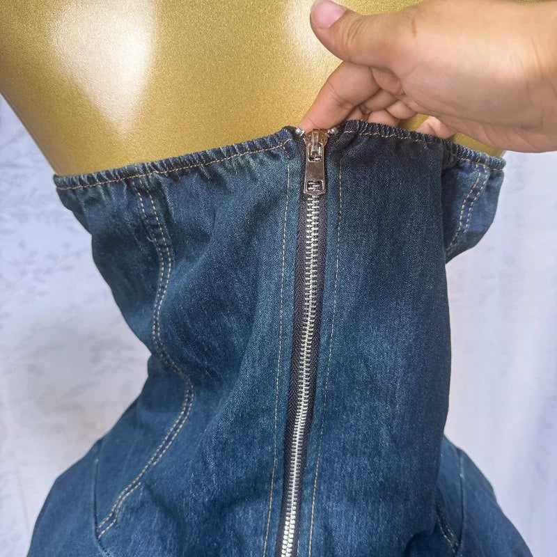 Noemi Retro Denim Mini