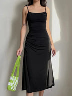 Verena Sleeveless Satin Dress