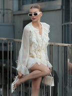 Colette Elegant Chiffon Mini Dress