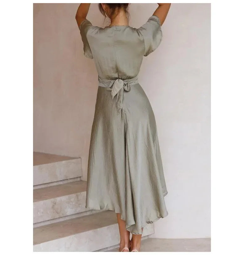 Isabella Soft Wrap Dress