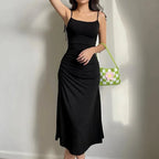 Verena Sleeveless Satin Dress