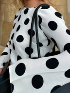 Solenne Black Dots Evening Maxi