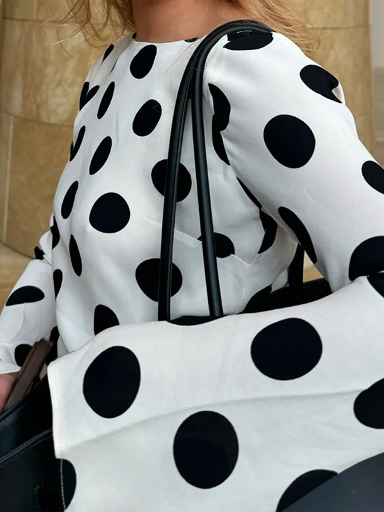Solenne Black Dots Evening Maxi