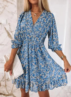 Lila Petal Breeze Midi Dress