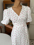 Clara Chic Printed Cotton Dress